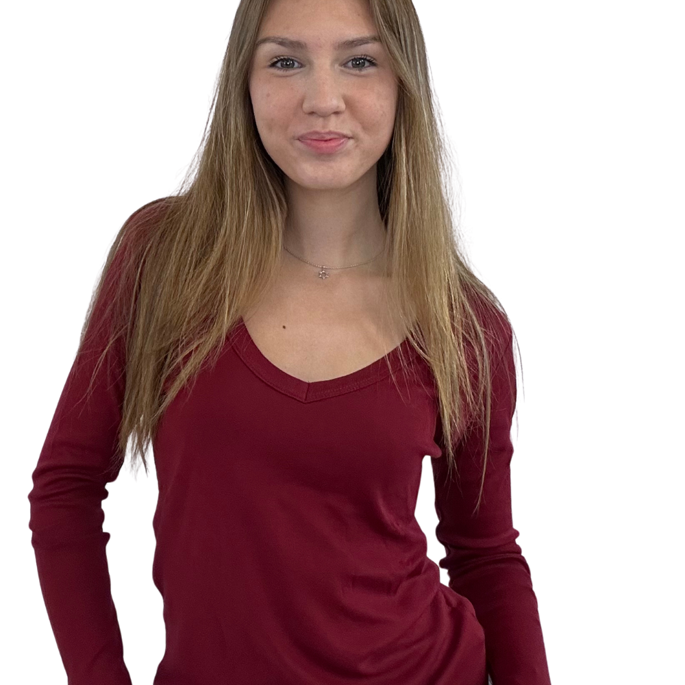 חולצה פיין ריב - וי כפפה