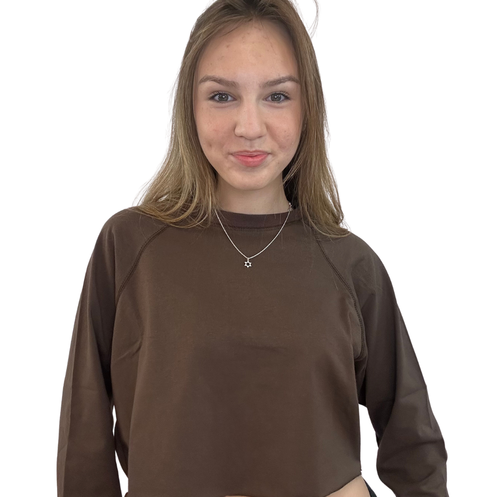 קרופ טופ - שרוול ארוך