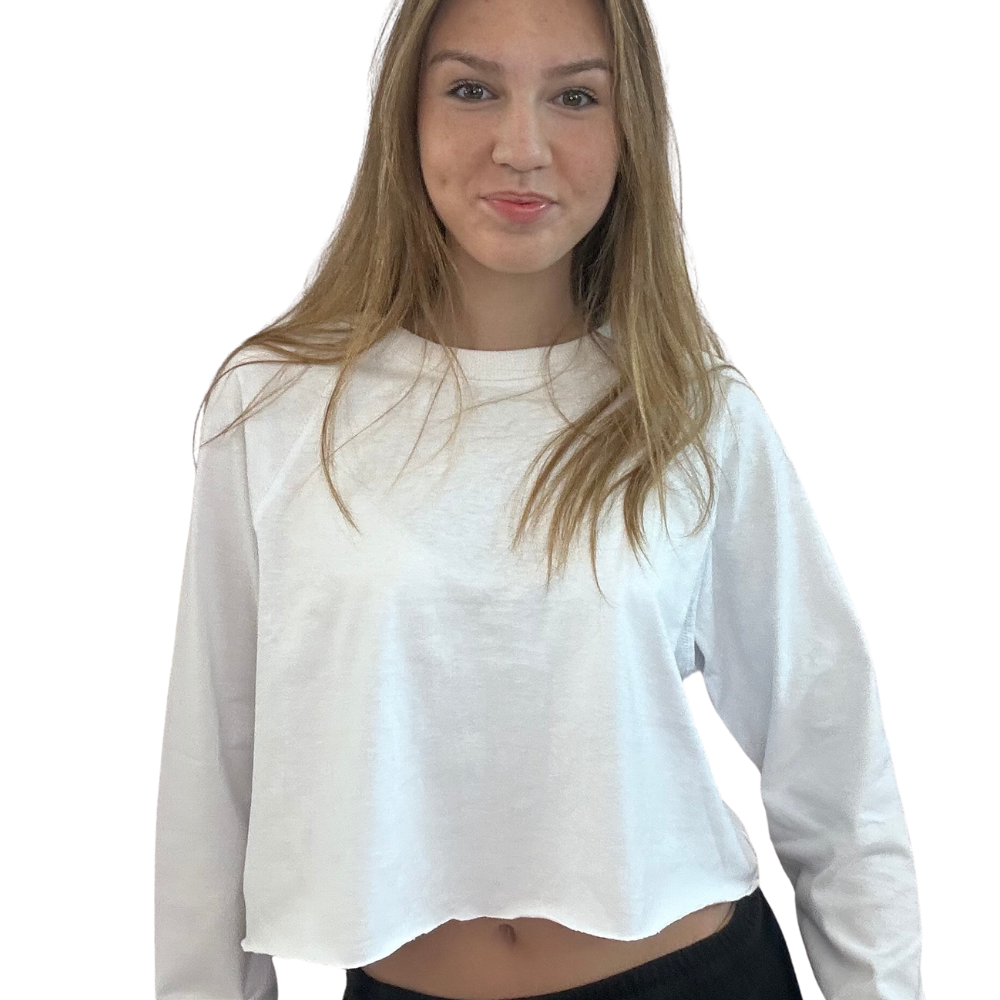 קרופ טופ - שרוול ארוך