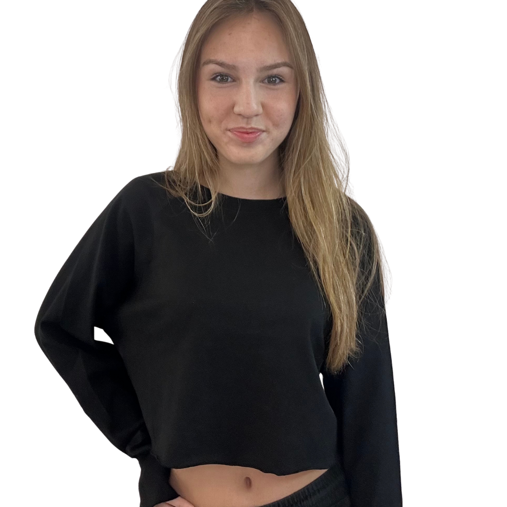 קרופ טופ - שרוול ארוך