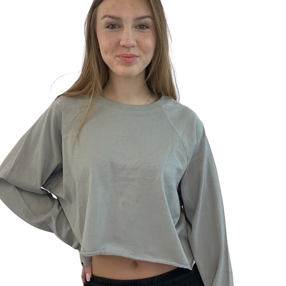 קרופ טופ - שרוול ארוך