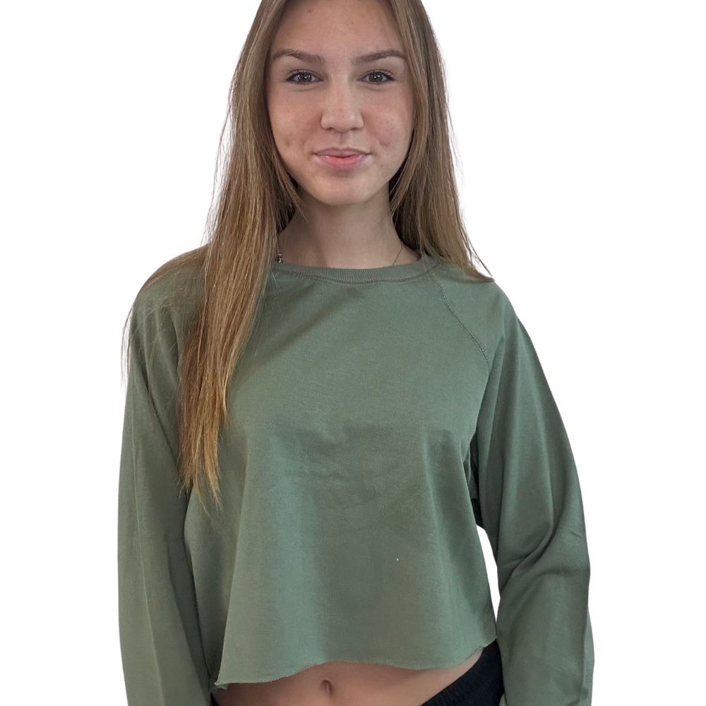 קרופ טופ - שרוול ארוך